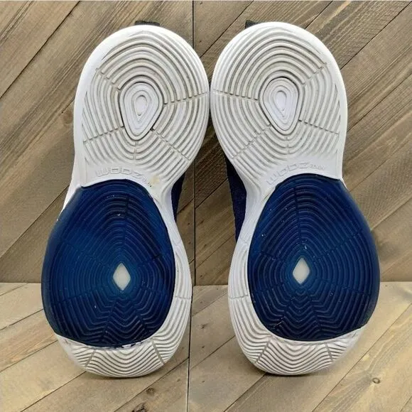 Nike Zoom Rize TB Basketball Sneakers‎ Mens Size 8 Blue White Athletic Shoes
