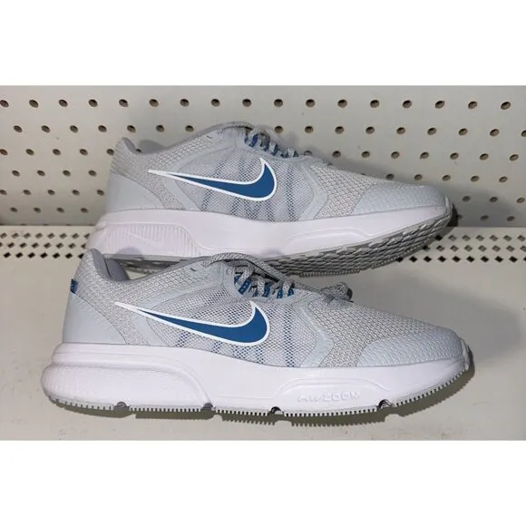 Nike Zoom Span 4 Mens Athletic Running Shoes Size 8.5 Gray Blue White DC8996-010
