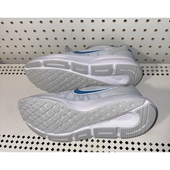 Nike Zoom Span 4 Mens Athletic Running Shoes Size 8.5 Gray Blue White DC8996-010