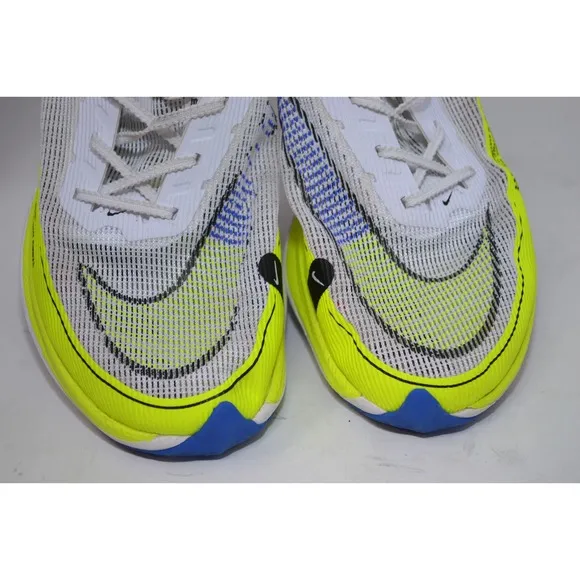 Nike ZoomX Vaporfly Next% 2 White Yellow Athletic Shoes Running Sneaker Men 11.5
