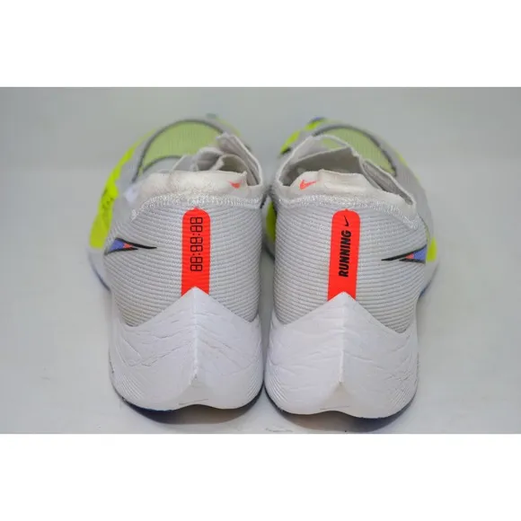 Nike ZoomX Vaporfly Next% 2 White Yellow Athletic Shoes Running Sneaker Men 11.5