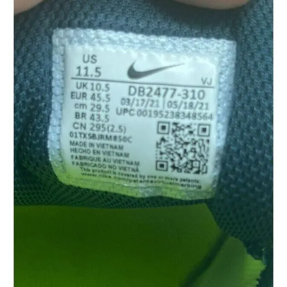Nike Crater Impact Lime Ice Men’s Athletic Shoes DB2477-310 Size 11.5
