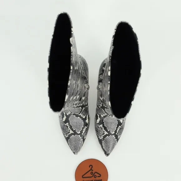 NINE WEST FIVERA TALL SNAKEPRINT BOOTS