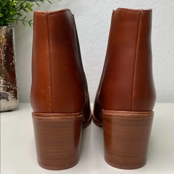 Nisolo Chelsea Leather Ankle Boots Size 9.5 Brandy