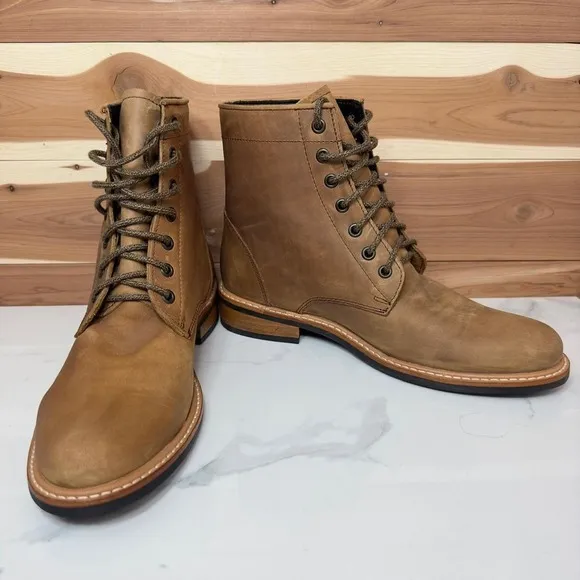 Nisolo Women's All-Weather Amalia Leather Boot color Tobacco size 9