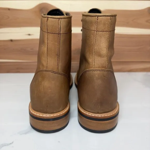 Nisolo Women's All-Weather Amalia Leather Boot color Tobacco size 9