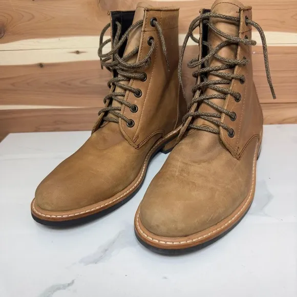 Nisolo Women's All-Weather Amalia Leather Boot color Tobacco size 9