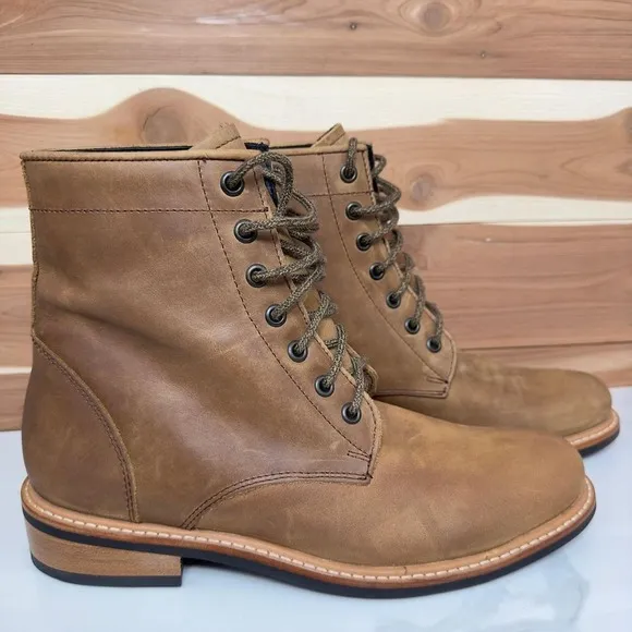 Nisolo Women's All-Weather Amalia Leather Boot color Tobacco size 9