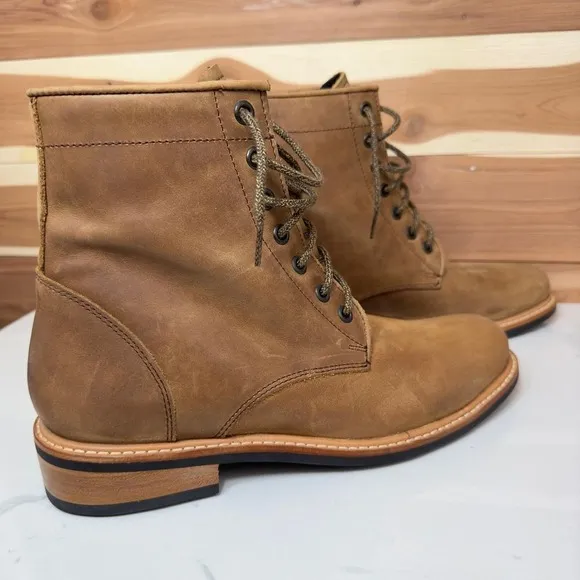 Nisolo Women's All-Weather Amalia Leather Boot color Tobacco size 9