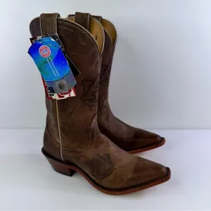 Nocona Boots Women's Brown Auburn University Western Boots - Size 8B