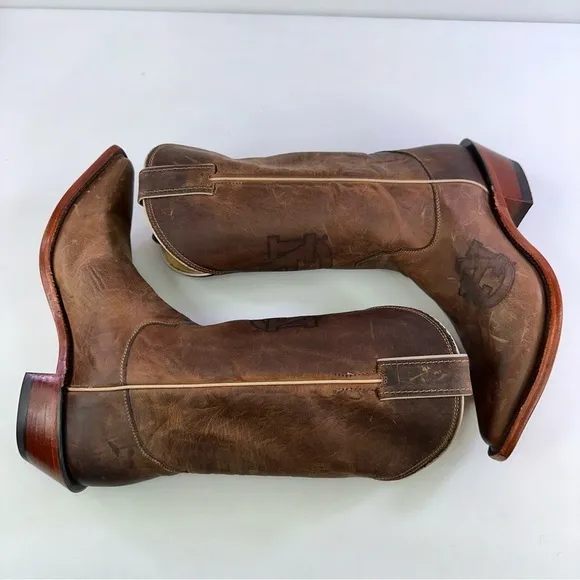 Nocona Boots Women's Brown Auburn University Western Boots - Size 8B