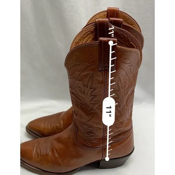 Nocona Cognac Western Boots Men's Size 10 Conditioned