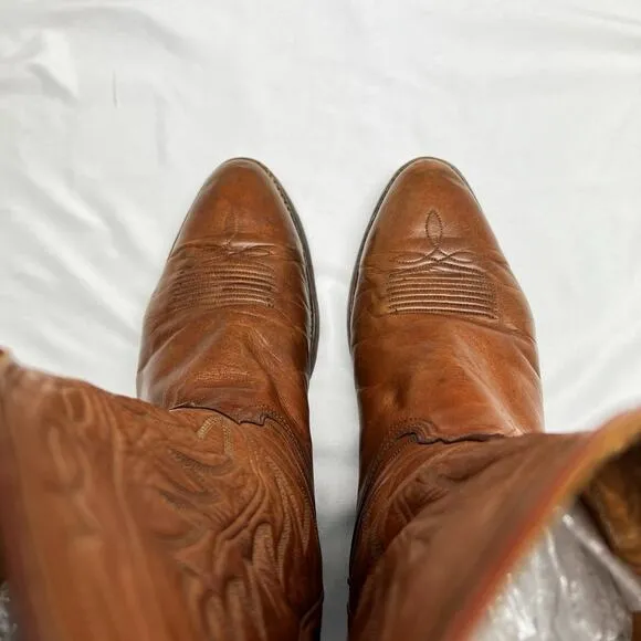 Nocona Cognac Western Boots Men's Size 10 Conditioned
