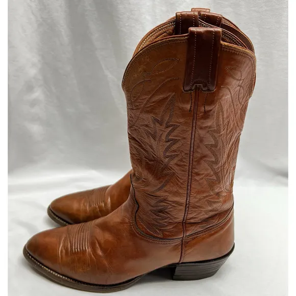 Nocona Cognac Western Boots Men's Size 10 Conditioned