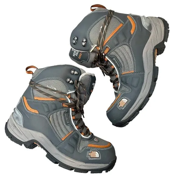 North Face RARE Y2K Primaloft X-2 GoreTex Mens Hiking Boot Size 10 Gray Gorpcore