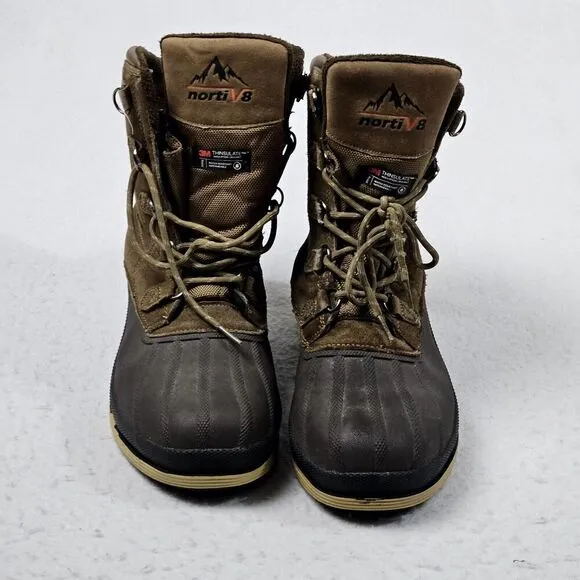 Nortiv 8 Men's Size 11 Winter Snow Boots Outdoor Waterproof Work Chore Gorp