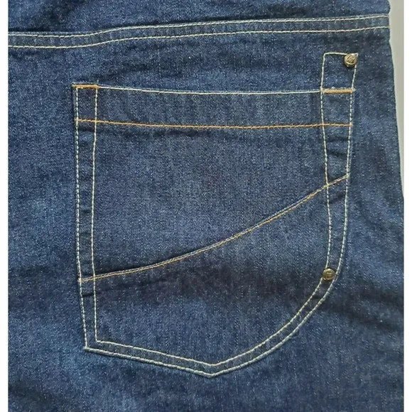 NOS Raw Blue Denim Jeans Mens Shorts Hip Hop Streetwear Work Boots Loose…