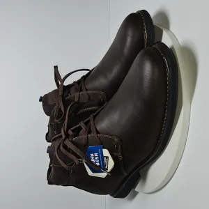 Nunn Bush Otto Plain Toe Chukka Boots Leather Memory Foam Lace-Up Brown 13