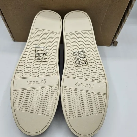 NWB Soludos Paris platform embroidered velvet feeling size 10
