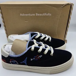 NWB Soludos Paris platform embroidered velvet feeling size 10