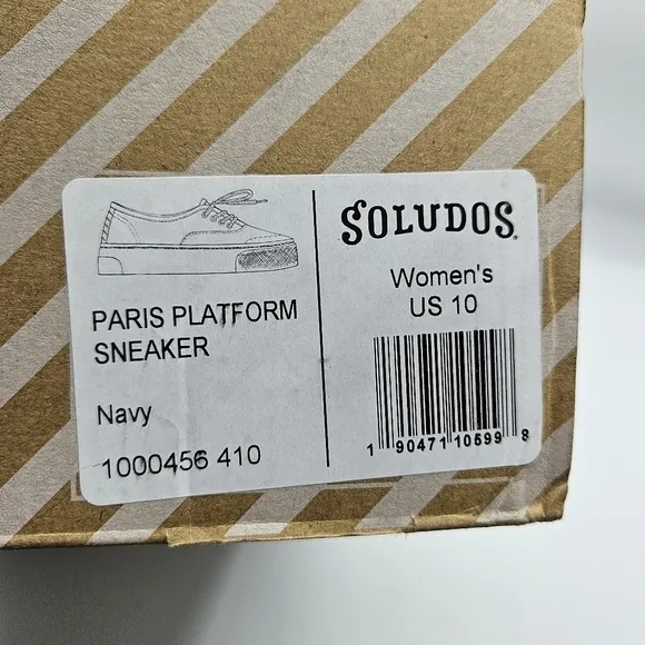 NWB Soludos Paris platform embroidered velvet feeling size 10