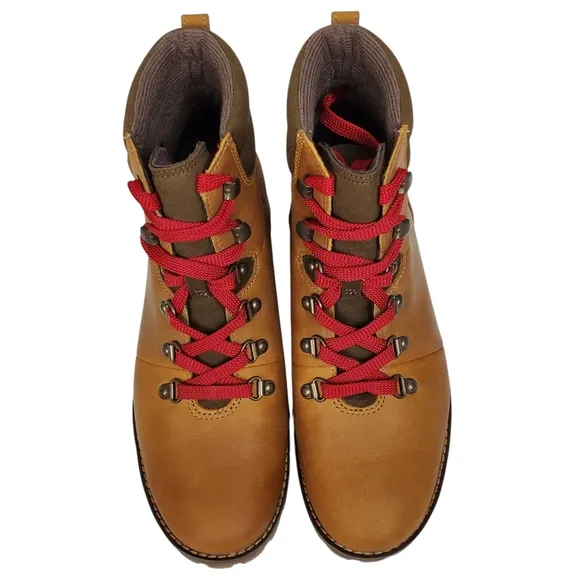 NWB Timberland Ellendale mid leather lace up hiker boots wheat full grain brown
