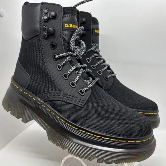 NWB DOC Dr. Martens Combat Boots Air Wair TARIK Black Extra Tough 27017001 W 6