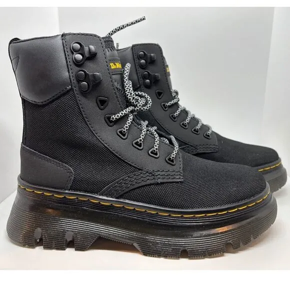 NWB DOC Dr. Martens Combat Boots Air Wair TARIK Black Extra Tough 27017001 W 6