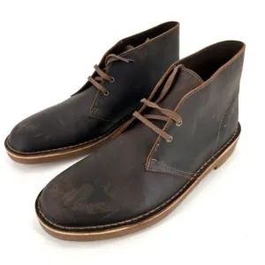 NWOB Clarks Men's Bushacre 2 Chukka Boot Brown Size 11B Beeswax NEW NWOT
