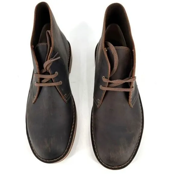 NWOB Clarks Men's Bushacre 2 Chukka Boot Brown Size 11B Beeswax NEW NWOT