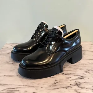 NWOB COACH Black Chunky Platform Oxfords Shoes