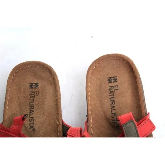 NWOB el naturalista elnaturalista sandals shoes  womens Slip On Red sz 36 us 6
