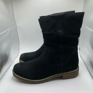 NWOB Eric Michael Texas Women's Black Suede Ankle Boots Size 10-10.5 EU 41 1072