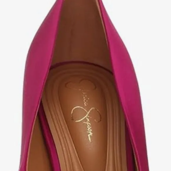 NWOB Jessica Simpson Glynis Pointed Toe Platform Pump Berry Blast