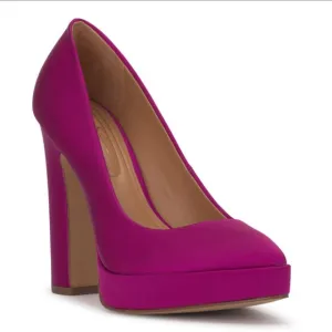 NWOB Jessica Simpson Glynis Pointed Toe Platform Pump Berry Blast