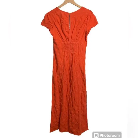 NWOT Free People 100% cotton Natalya Solid Midi Dress. Size Small