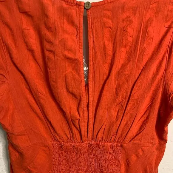 NWOT Free People 100% cotton Natalya Solid Midi Dress. Size Small