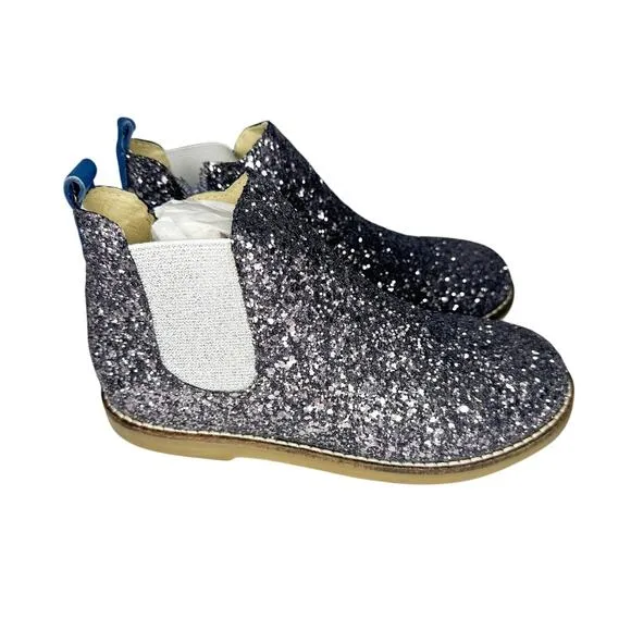 NWOT Mini Boden Glittery Ankle Boots Size 33 (2)