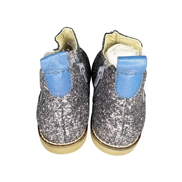 NWOT Mini Boden Glittery Ankle Boots Size 33 (2)