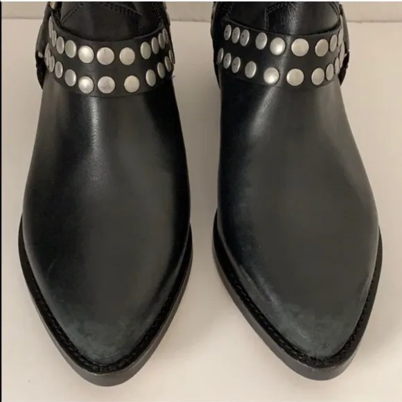 NWOT Sam Edelman Studded Biker Ankle Booties Boots
