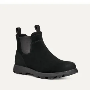 NWOT UGG Sz 40 M7 W9 Black Waterproof Suede Sherpa Hillmont Chelsea Ankle Boots