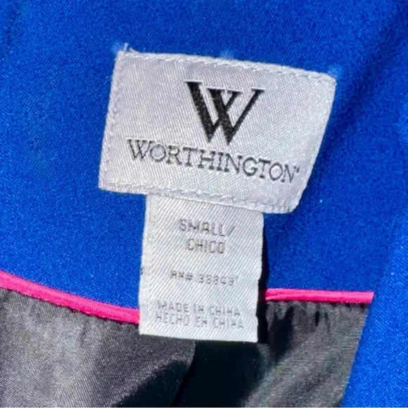NWT 2012 Worthington Blue Pea Coat (S) - Vintage Chic, Y2K Revival