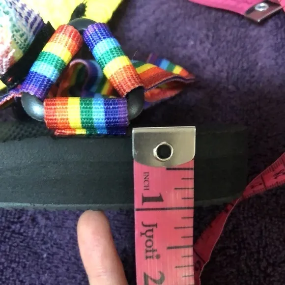 NWT Arizona Love Trekky Woven Rainbow Stripe Sandals Size 42 12