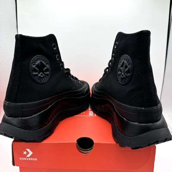 NWT Converse Chuck 70 At-CX Hi All Black Platform High Tops Triple Black Unisex