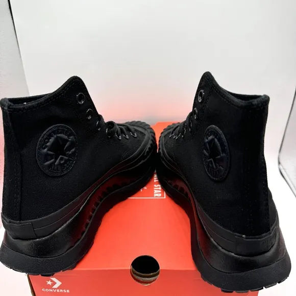 NWT Converse Chuck 70 At-CX Hi All Black Platform High Tops Triple Black Unisex
