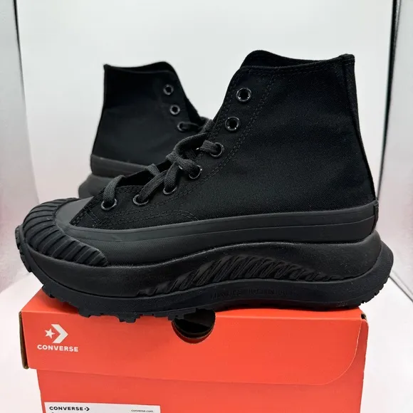 NWT Converse Chuck 70 At-CX Hi All Black Platform High Tops Triple Black Unisex
