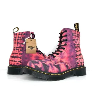 NWT Dr Martens Purple Tie Dye 1460 Lace Up Ankle Boots Women’s 7 Shoes