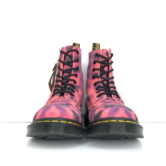 NWT Dr Martens Purple Tie Dye 1460 Lace Up Ankle Boots Women’s 7 Shoes