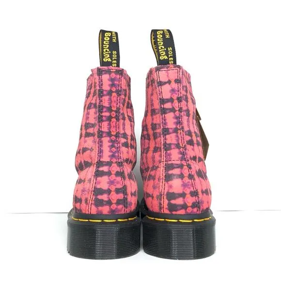 NWT Dr Martens Purple Tie Dye 1460 Lace Up Ankle Boots Women’s 7 Shoes