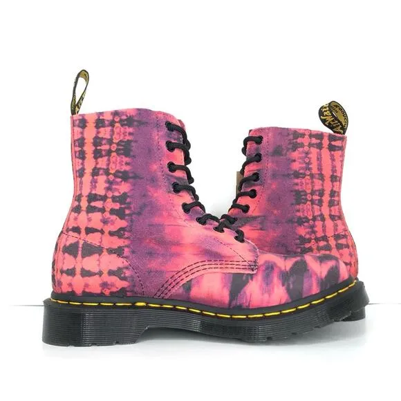 NWT Dr Martens Purple Tie Dye 1460 Lace Up Ankle Boots Women’s 7 Shoes